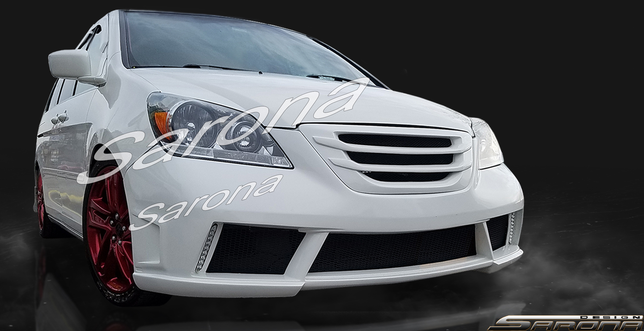 Custom Honda Odyssey  Mini Van Front Bumper (2005 - 2007) - $650.00 (Part #HD-009-FB)